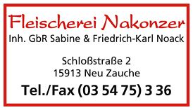 Fleischerei Nakonzer Neu Zauche